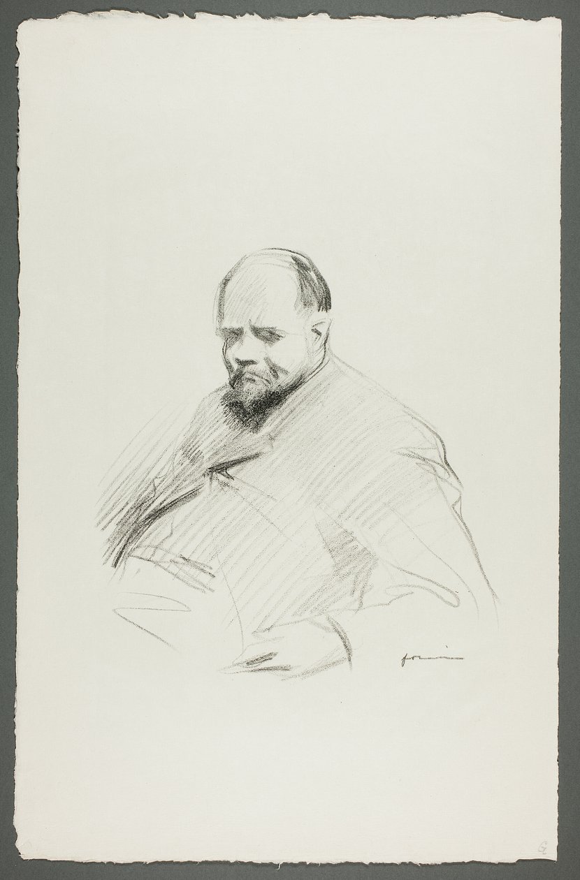 Portræt af Vollard, siddende af Jean Louis Forain