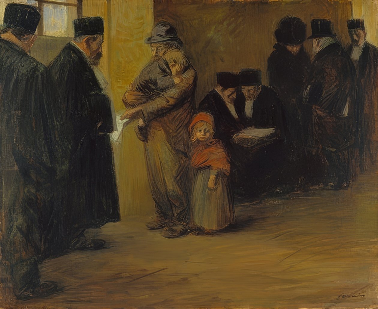 Juridisk bistand. Formentlig 1900-12 af Jean Louis Forain