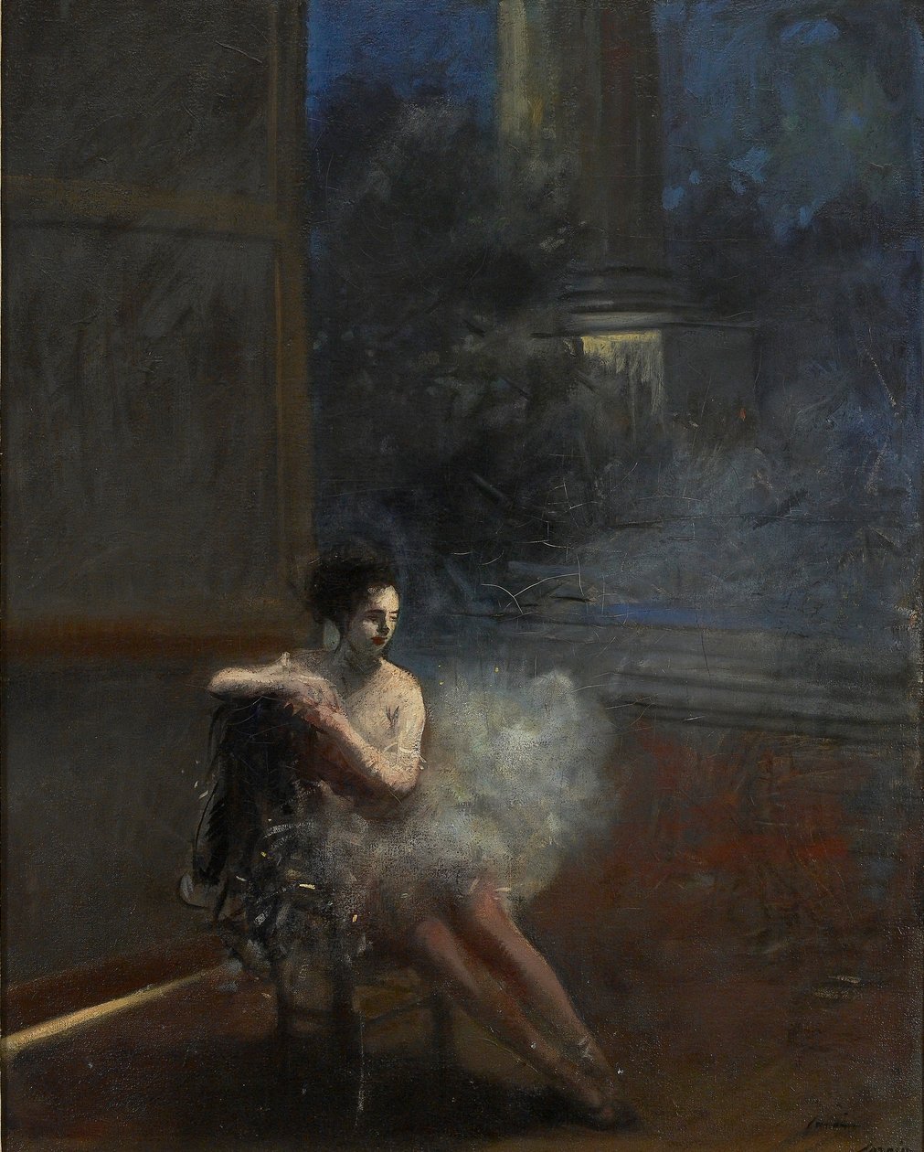 Siddende danser, 19.-20. århundrede af Jean Louis Forain