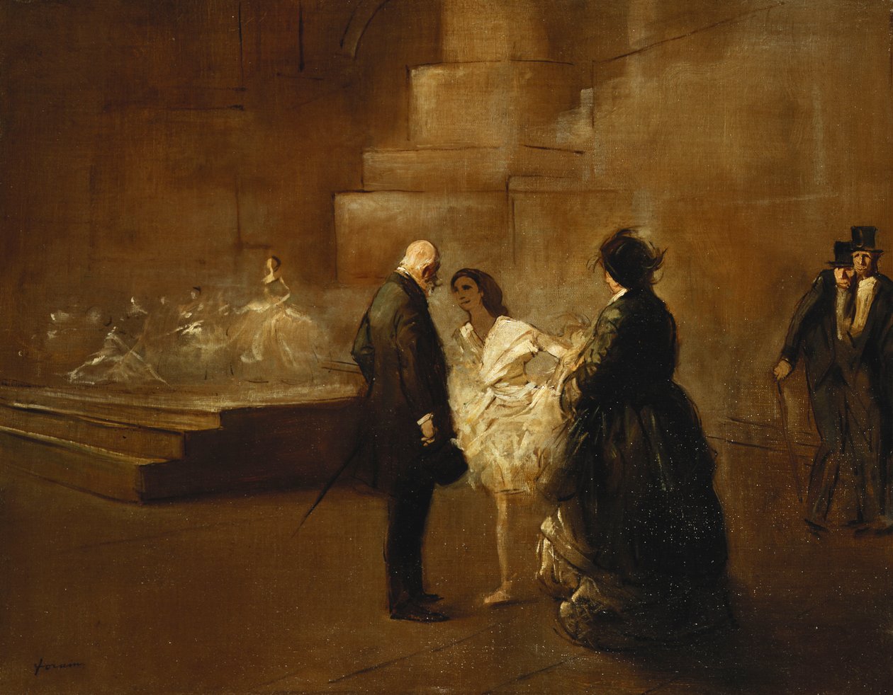 Danseundervisningen; Danseundervisningen, af Jean Louis Forain