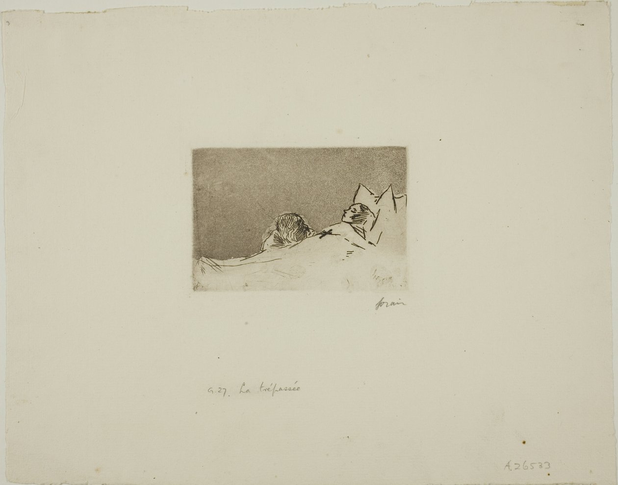 Den døde pige af Jean Louis Forain