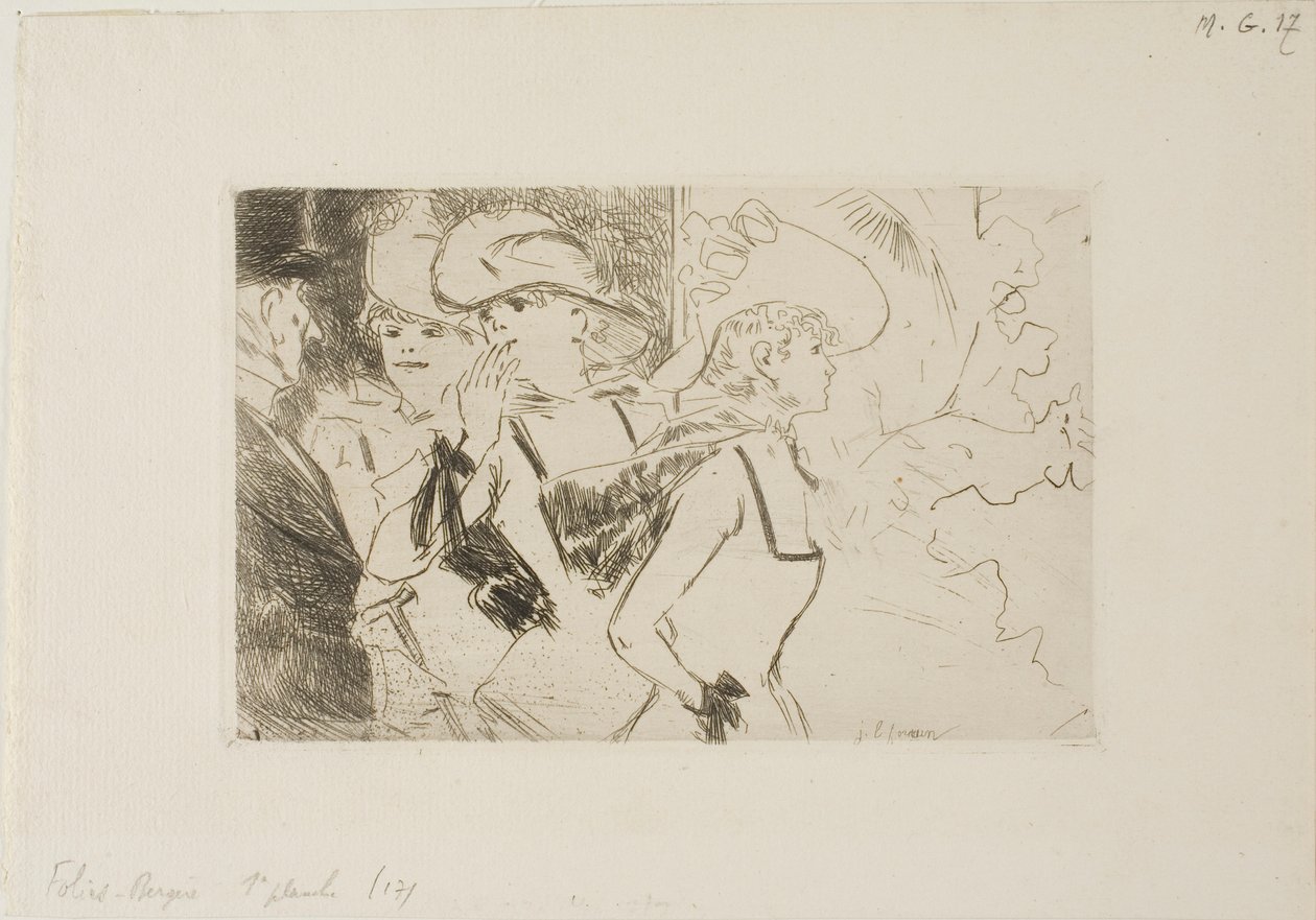 Foiles-Bergère, første plade af Jean Louis Forain