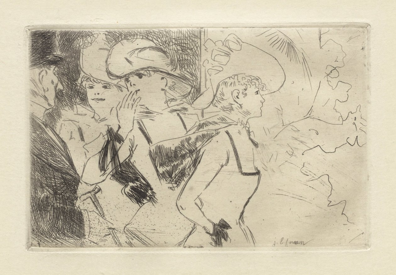 Folies-Bergère, ca. 1880-86 (radering) af Jean Louis Forain
