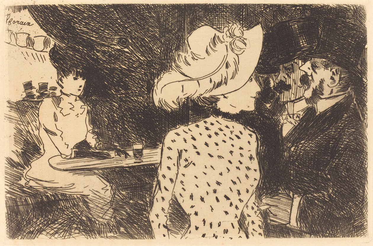 The Folies Bergere (afvist tallerken, anden tallerken) af Jean Louis Forain
