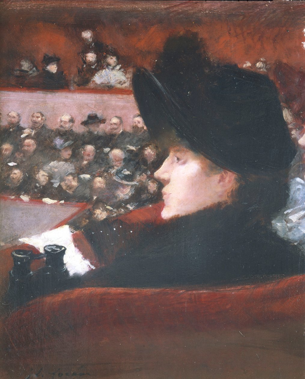 The Lodge, ca. 1880 (olie på lærred) af Jean Louis Forain