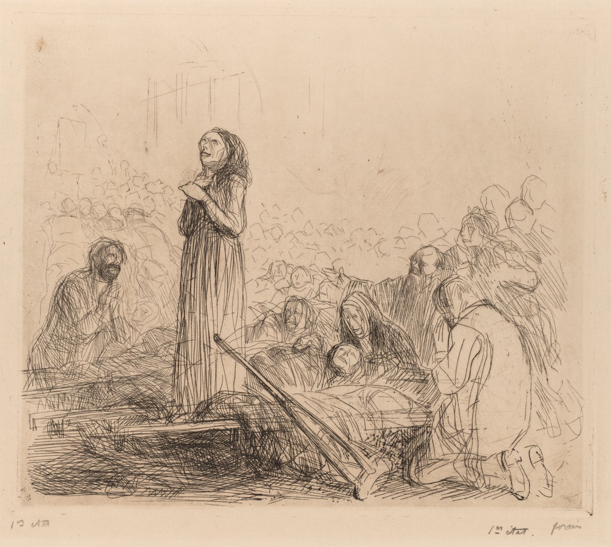 Miraklet før det hellige sakramente af Jean Louis Forain