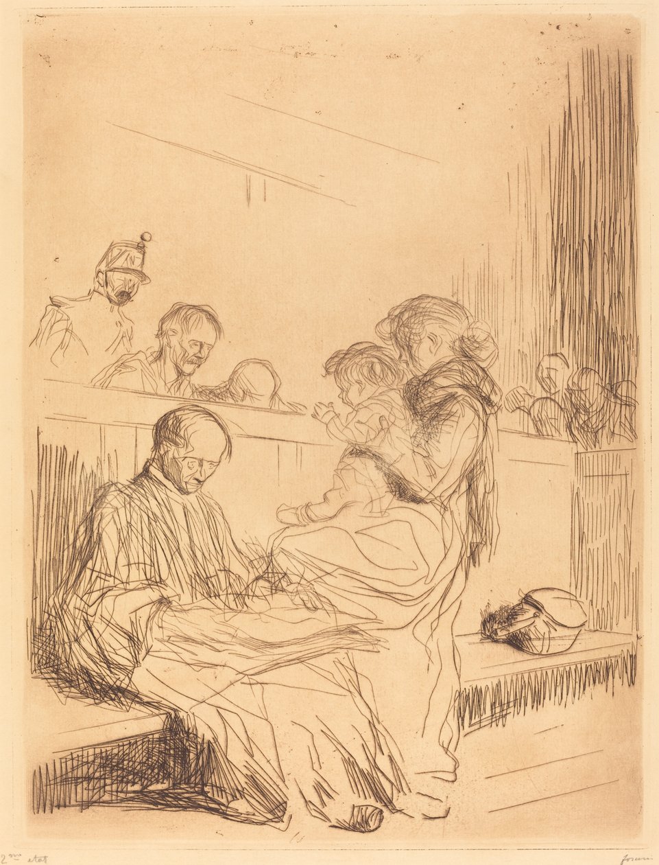 Fangen og barnet af Jean Louis Forain