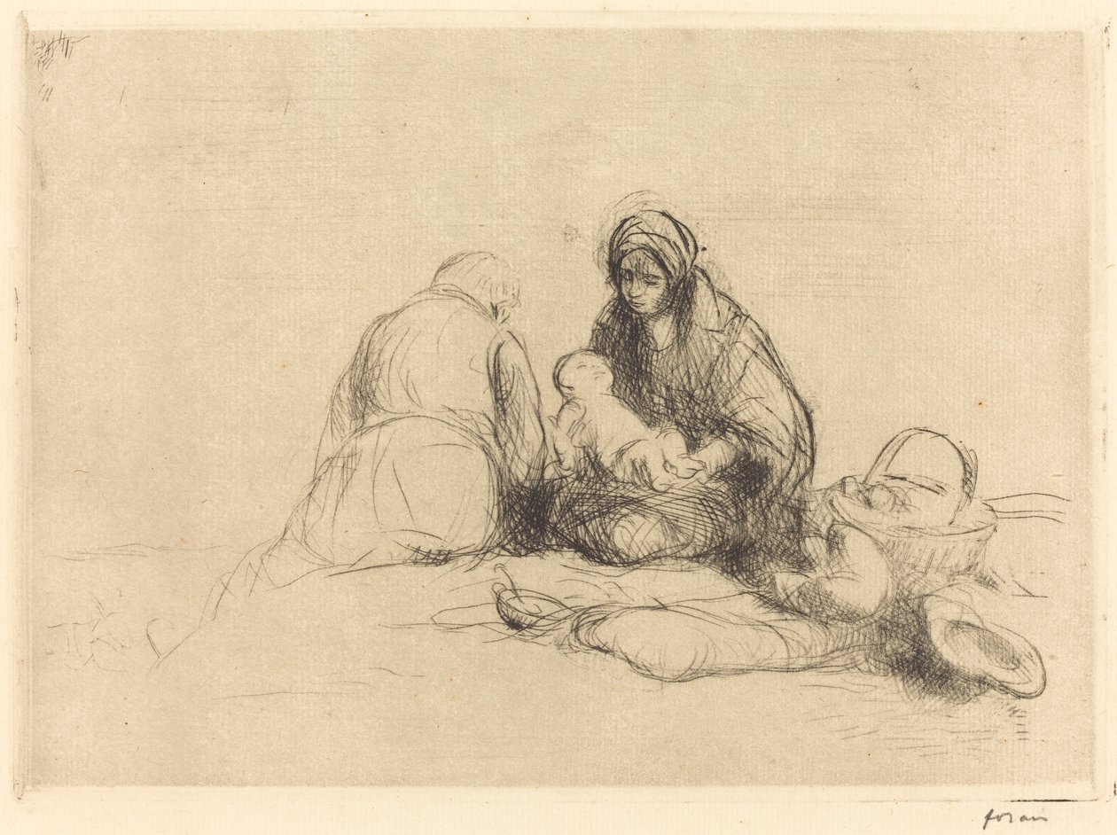 Resten på flugten til Egypten af Jean Louis Forain