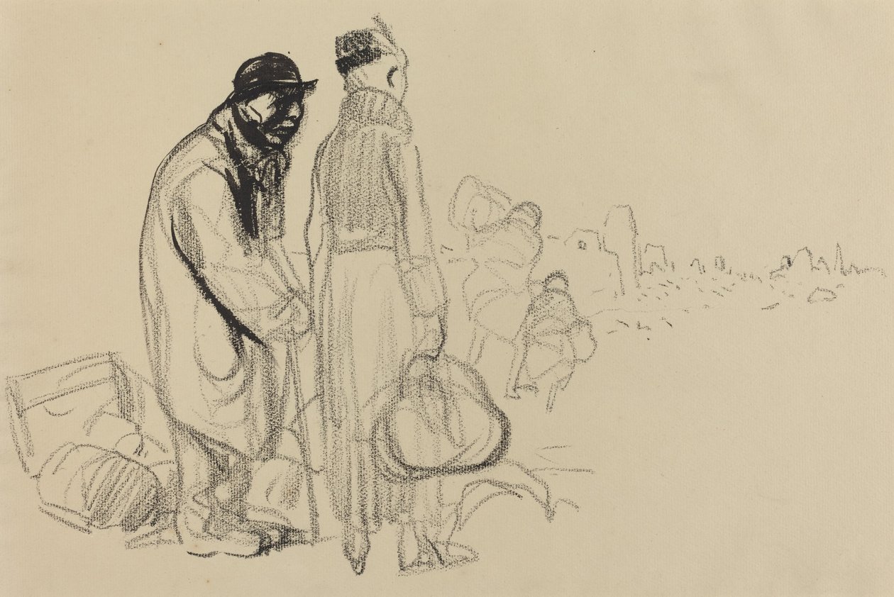 Tilbagekomsten, ca. 19141919. af Jean Louis Forain