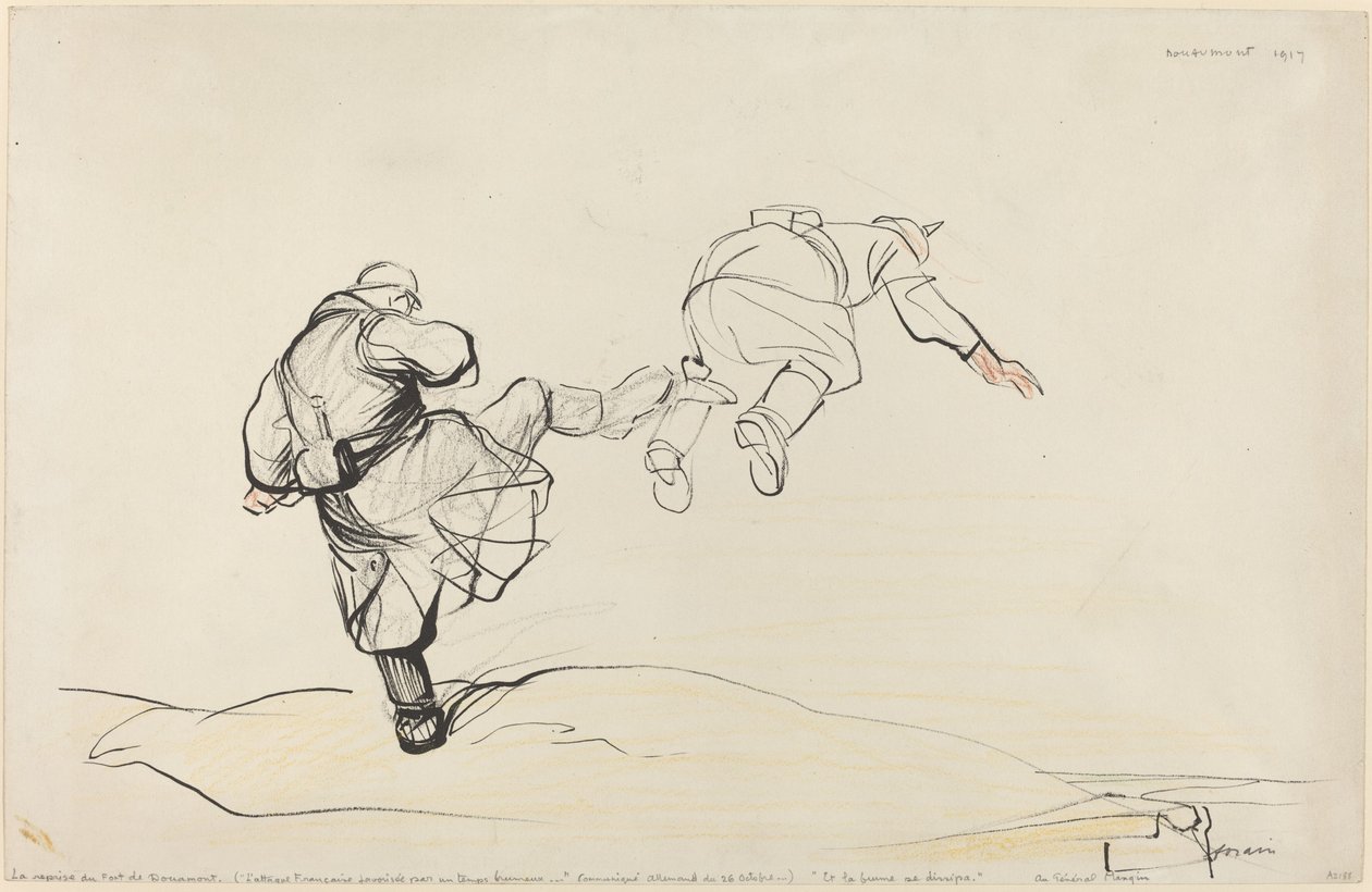 Indtagelsen af Fort Douaumont af Jean Louis Forain