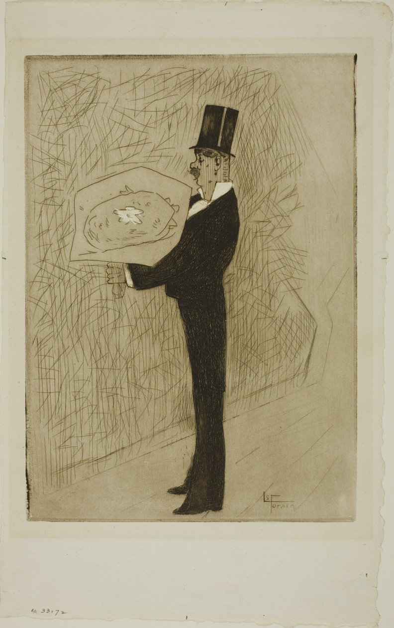 Toffet med en buket af Jean Louis Forain