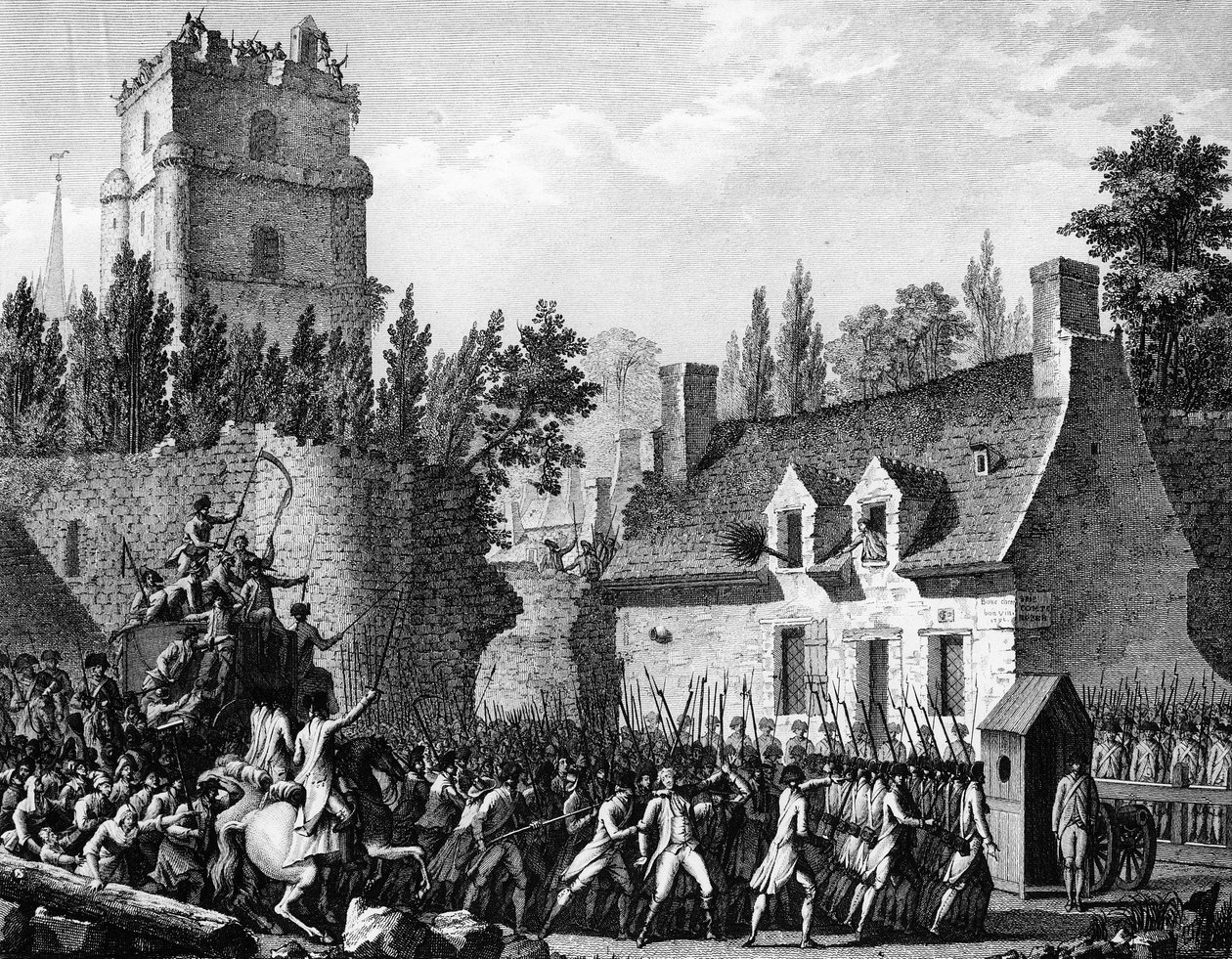 Fransk revolution: Pierre Victor de Besenval de Brunstatt, Baron de Besenval (1721-1791) førte til Brie Comte Robert den 10. august af Jean Louis II (after) Prieur