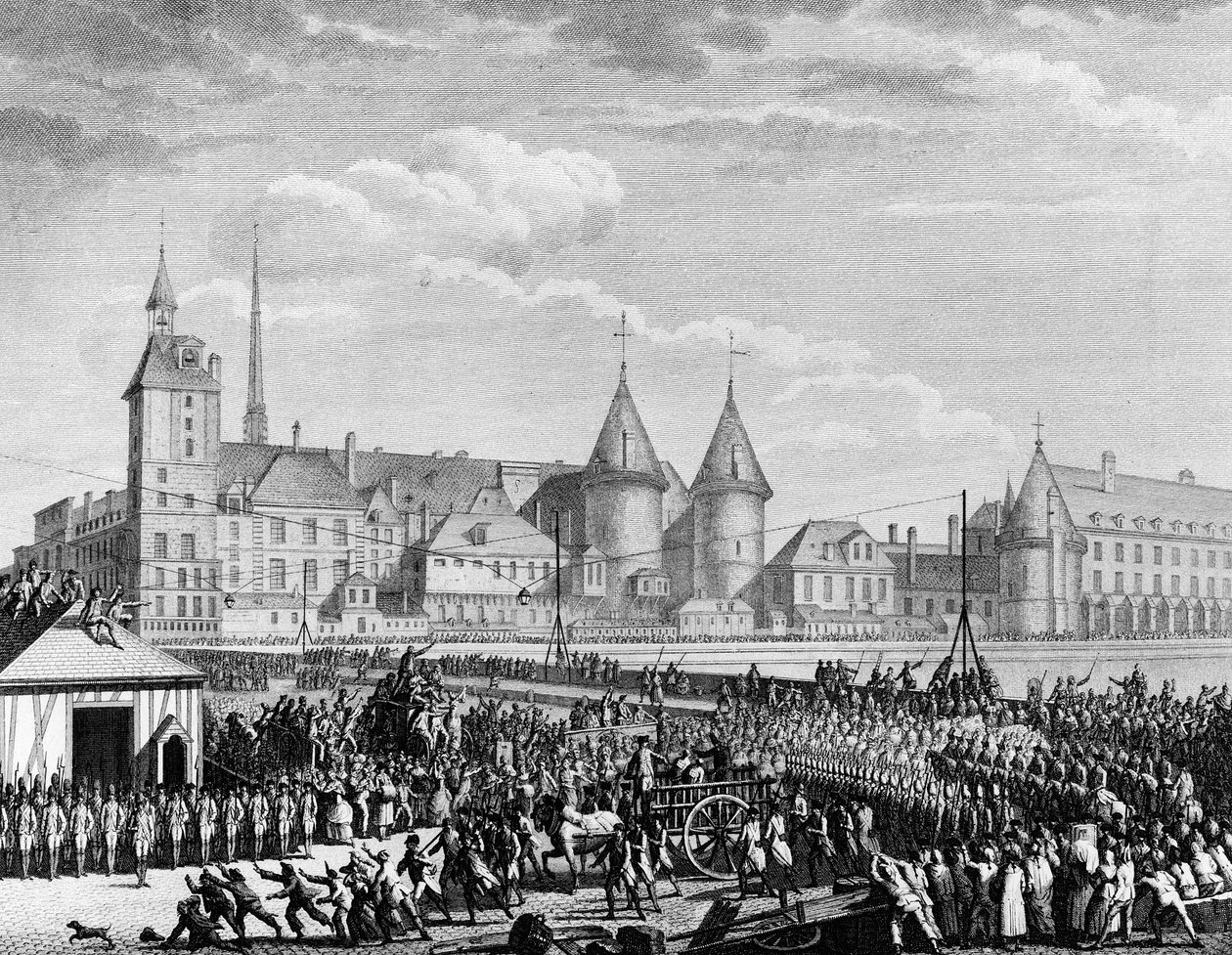Franske revolution: Agasse-brødrene blev tortureret den 8. februar af Jean Louis II (after) Prieur