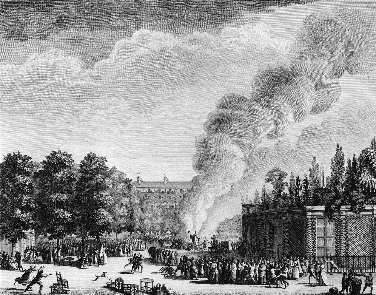 Fransk revolution, antiklerikalisme: Modellen af pave Pius VI (Giannangelo, grev Braschi valgt som Pius VI eller Pio VI af Jean Louis II (after) Prieur