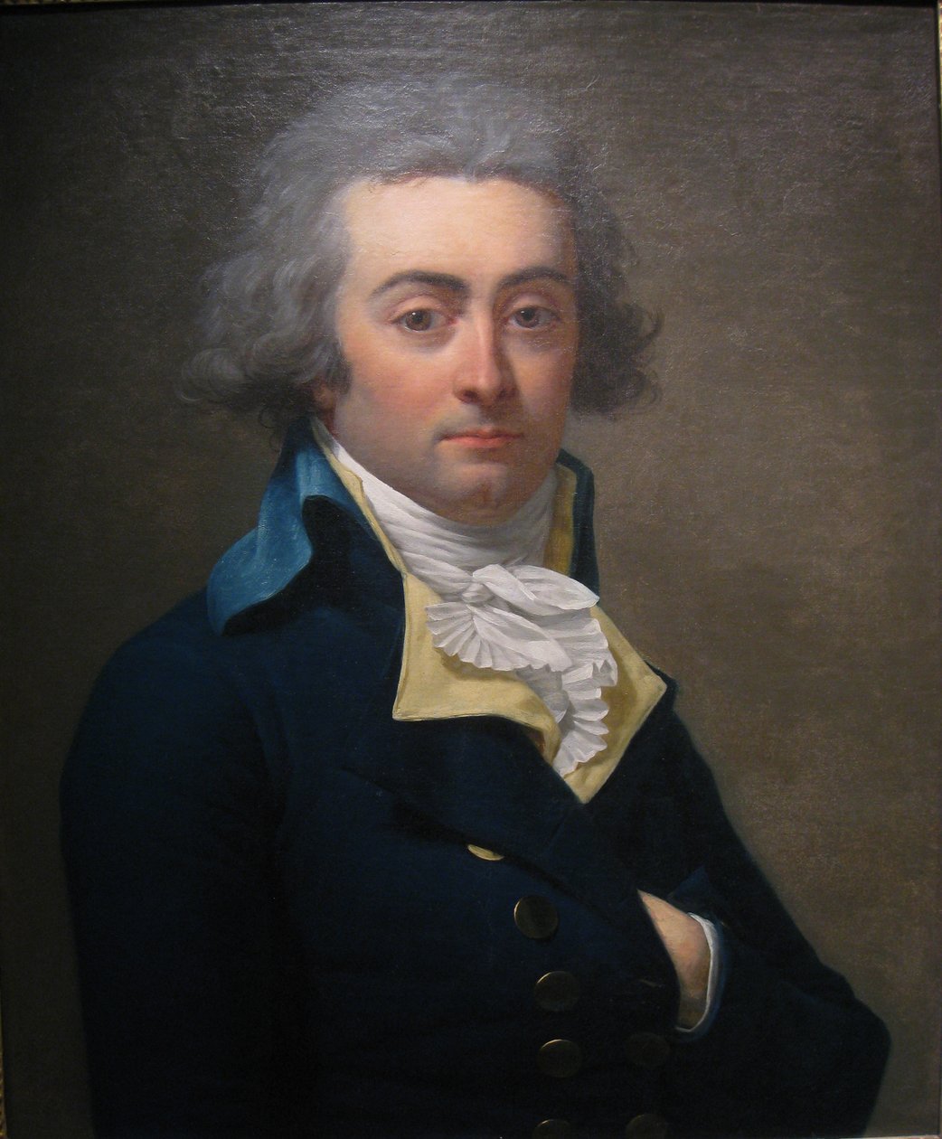 Portræt af Marie-Jean Hérault de Séchelles 1759-1794, anden halvdel af det 18. årh. af Jean Louis Laneuville