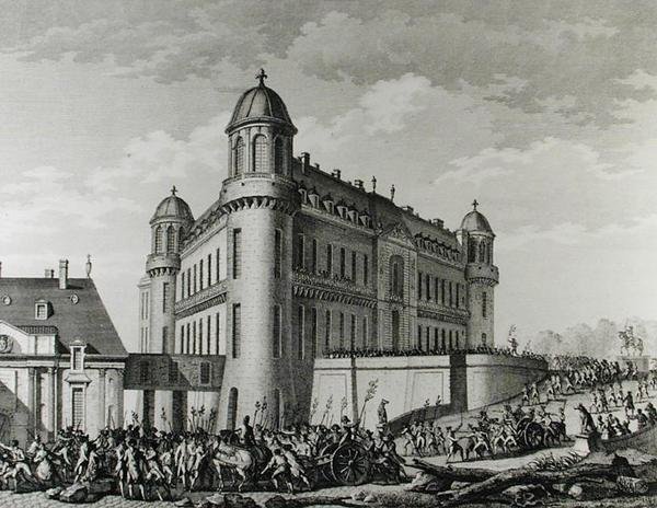 Kanoner taget fra Chantilly til Paris, 9. august 1789 af Jean Louis Prieur