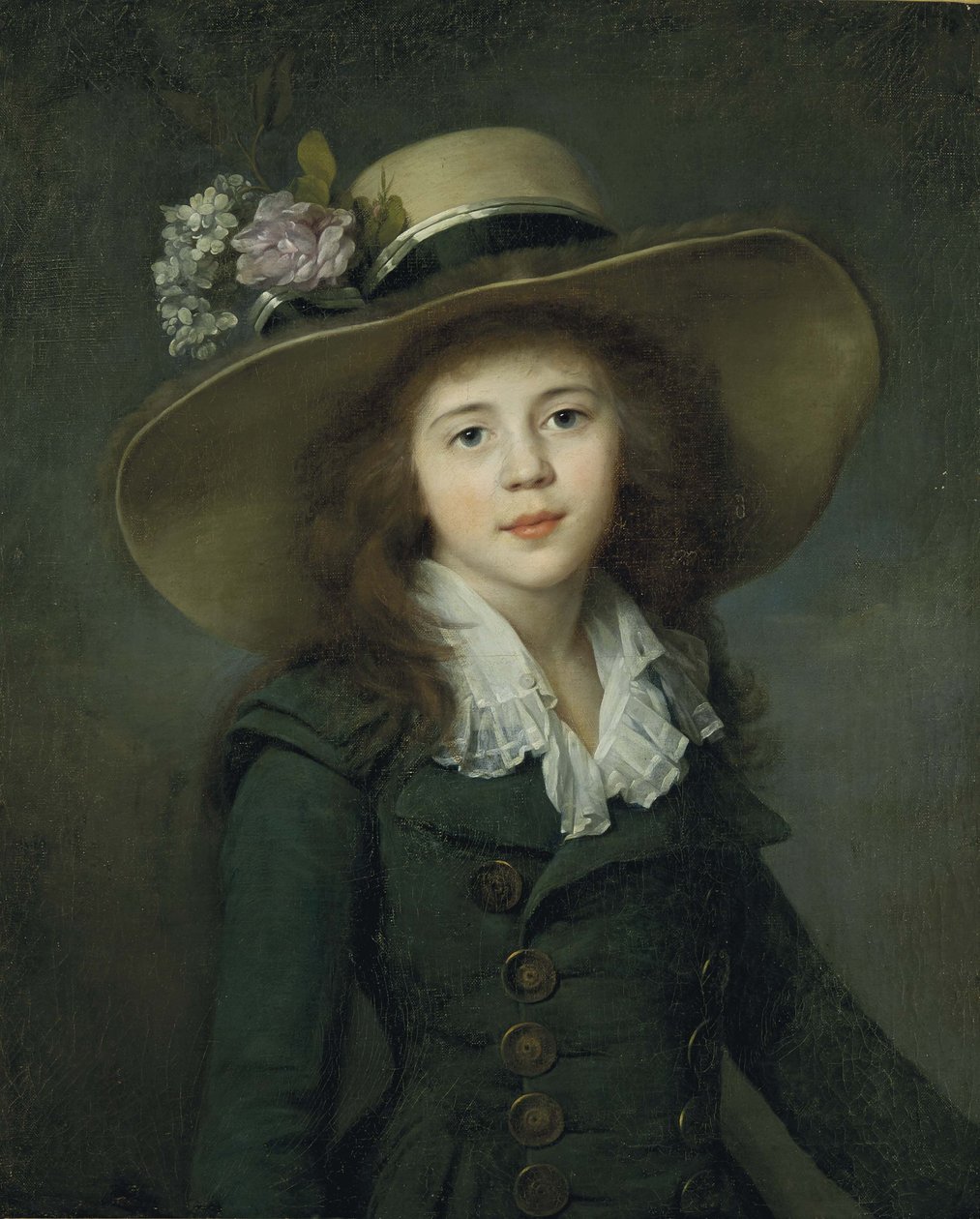 Baronesse Elizaveta Alexandrovna Stroganova 1779-1818, tidligt 1780s. af Jean Louis Voille