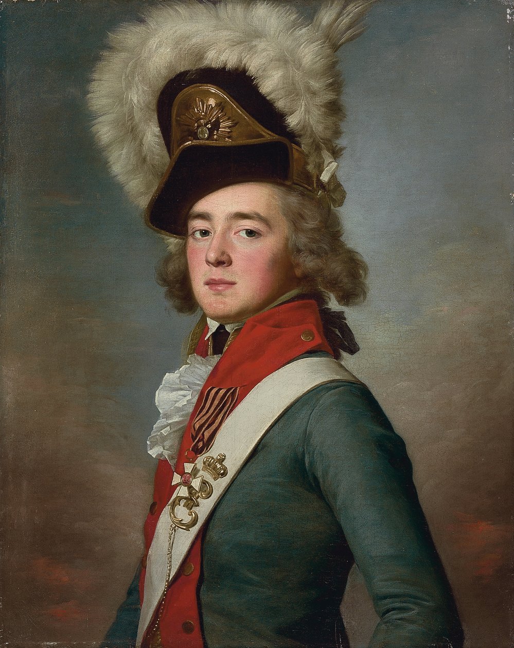 Portret af brigadegeneral Valerian Alexandrovich Zubov, af Jean Louis Voille