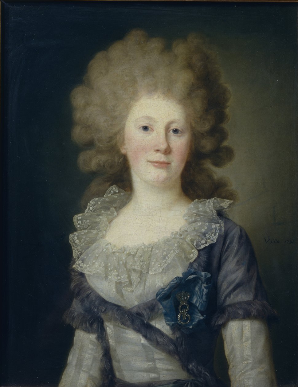 Portræt af grevinde Sofia Vladimirovna Panina 1774-1844, 1791 af Jean Louis Voille
