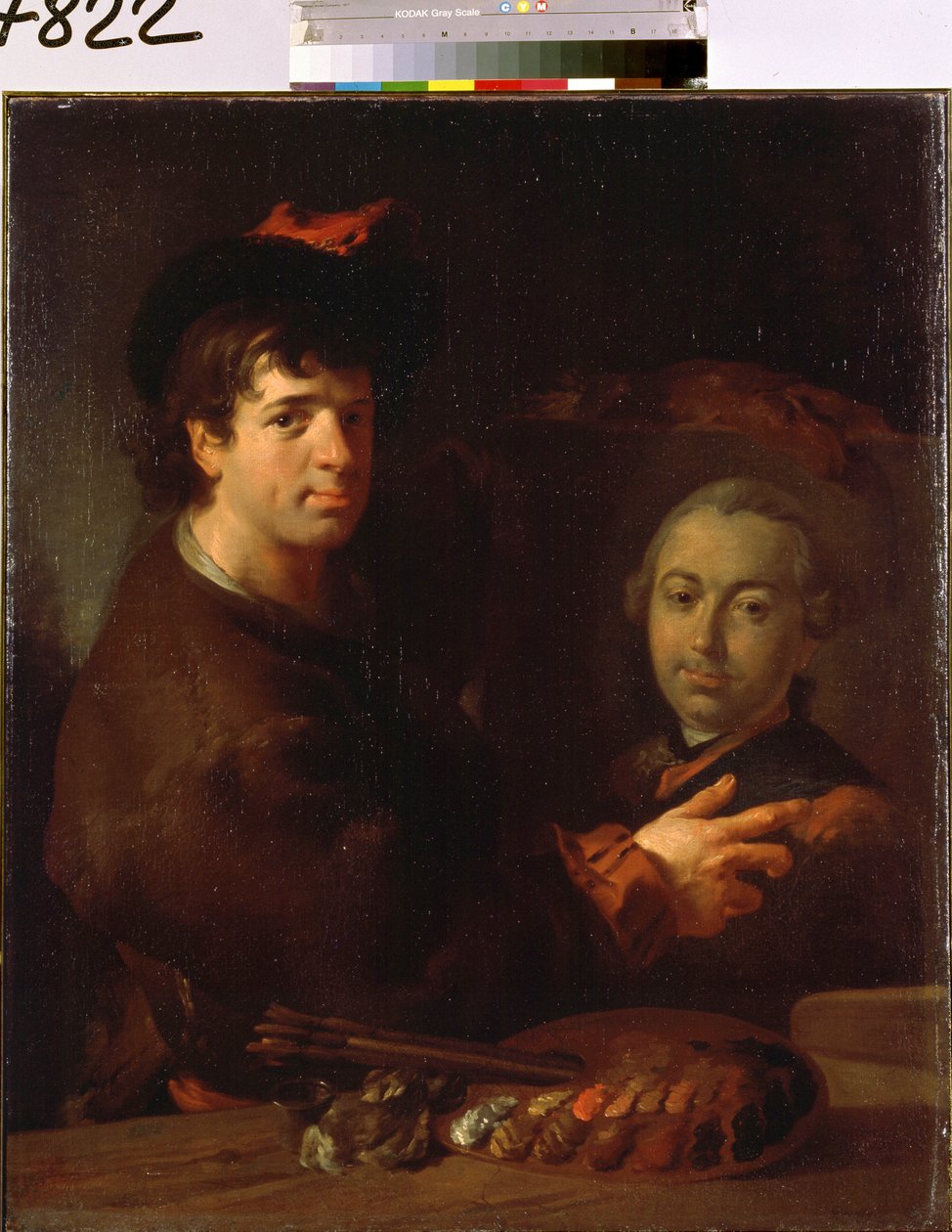 Selvportræt. Maleri af Jean Louis de Velly (1730-1809). Olie på lærred, 96 x 80 cm. Fransk kunst fra 1700-tallet. Eremitagemuseet, Sankt Petersborg. af Jean Louis de Velly