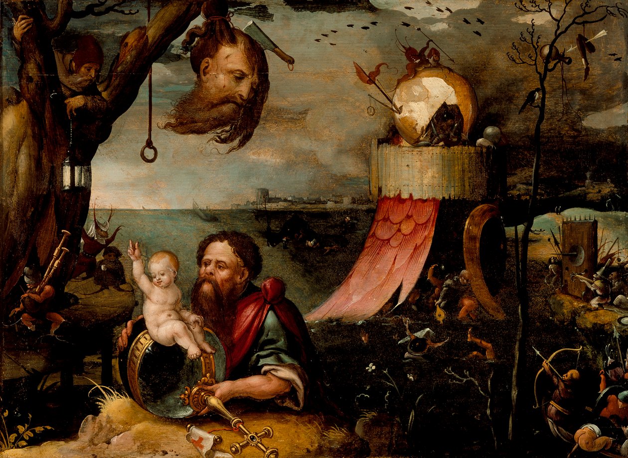 Sankt Christopher og Kristusbarnet, ca. 1550 af Jean Mandyn