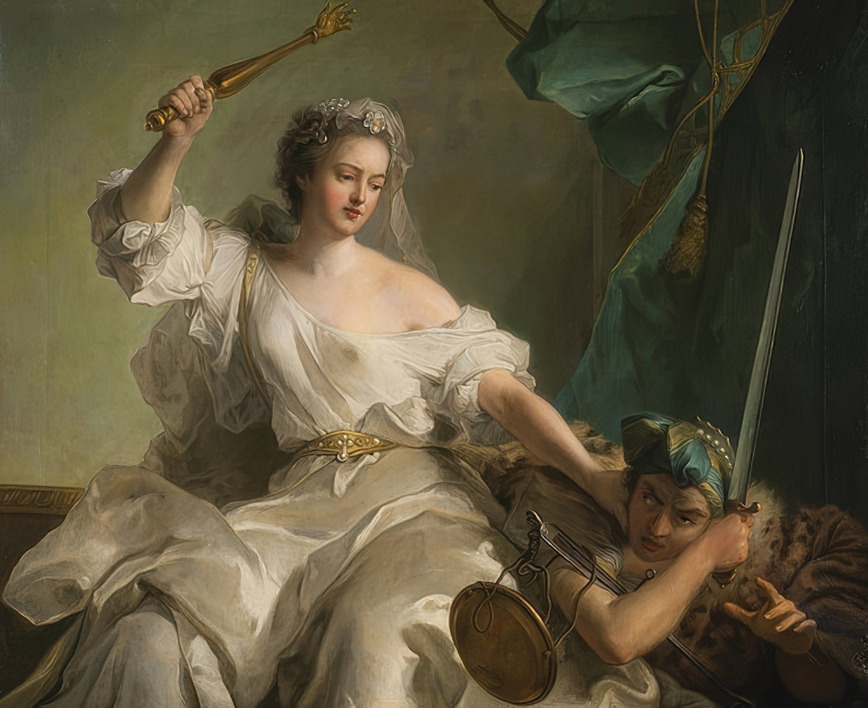 Allegori om retfærdighed, der bekæmper uretfærdighed af Jean Marc Nattier