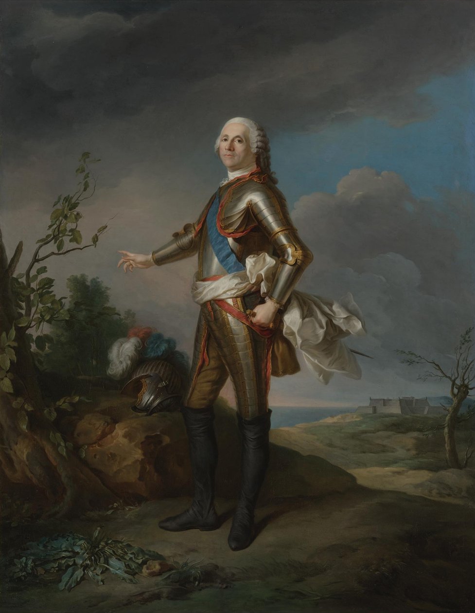 Armand de Vignerot du Plessis 1696-1788, hertug af Richelieu, marskal af Frankrig af Jean Marc Nattier