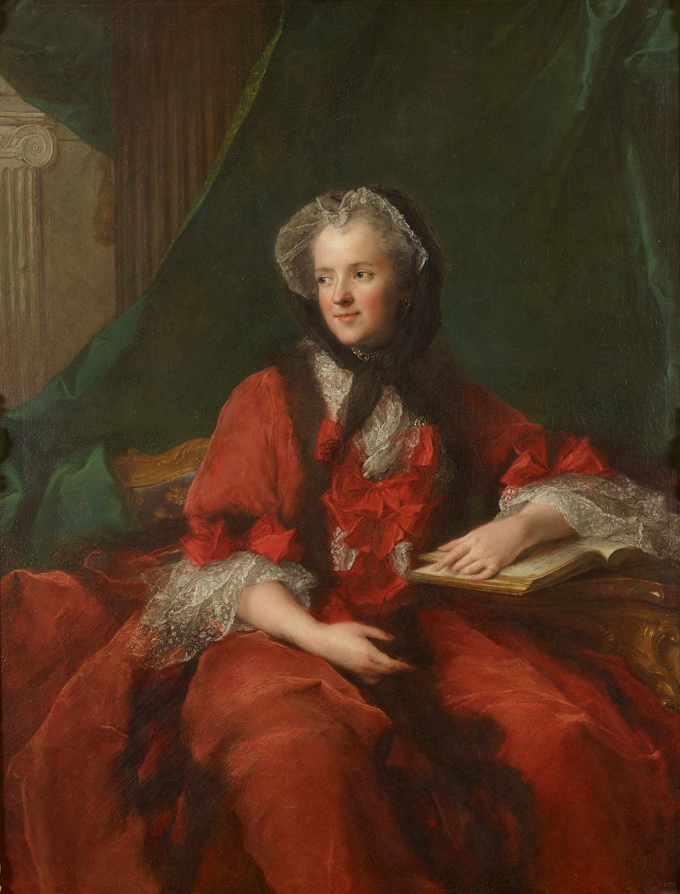 Fransk: Portrait de la Reine Marie Leczinska Portræt af Marie Leszczyńska af Jean Marc Nattier