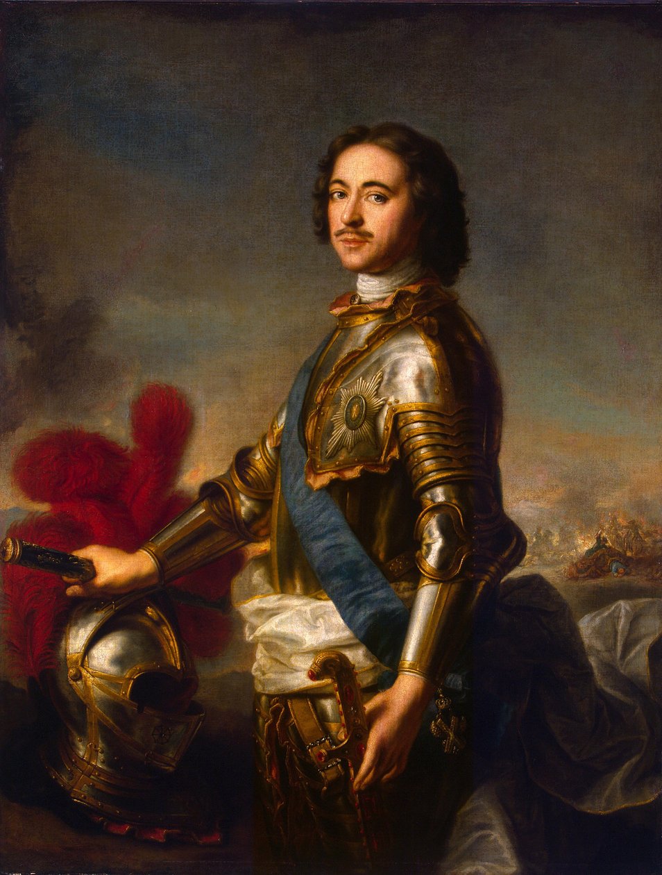Portræt af Peter I (1672-1725) af Jean Marc Nattier