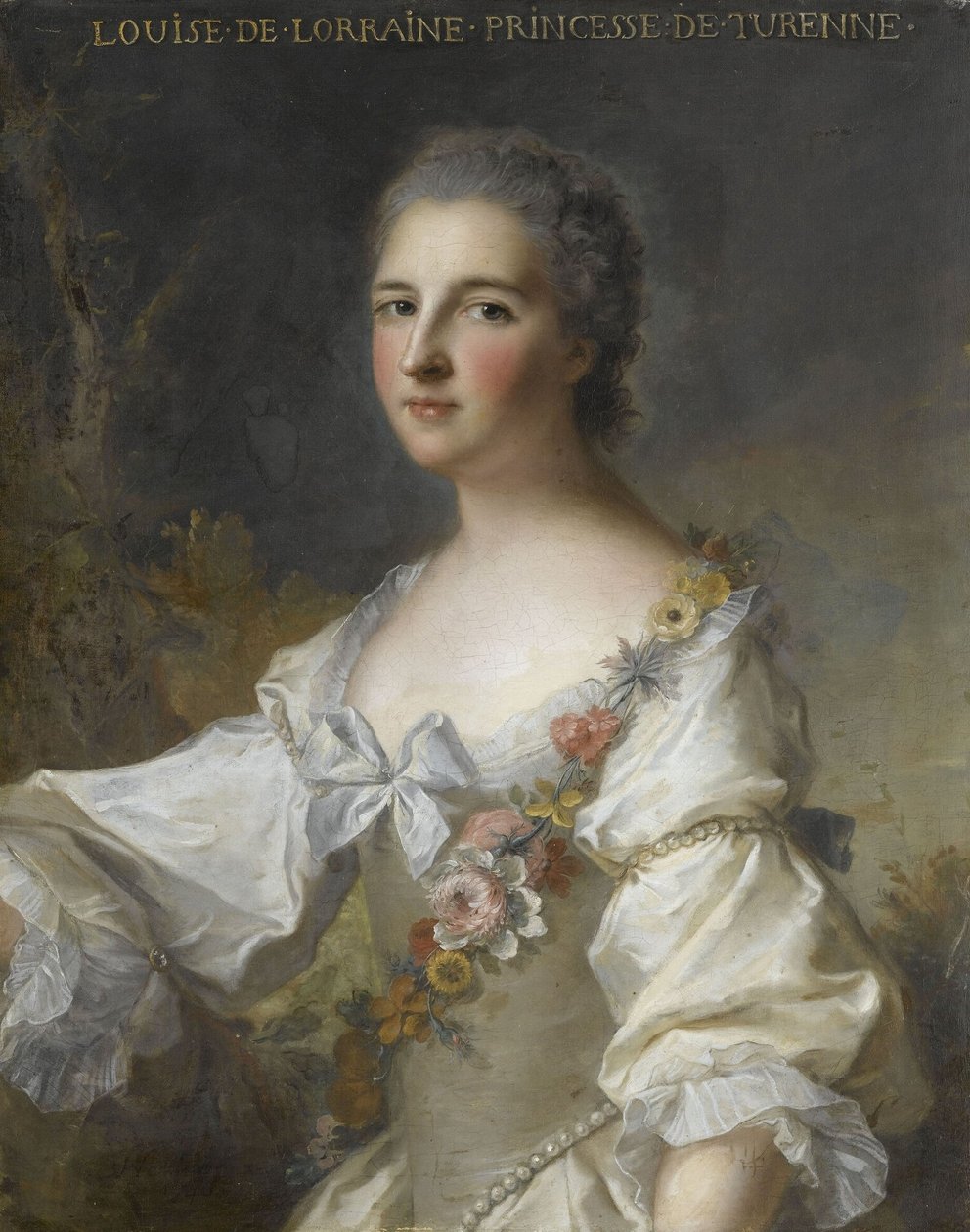 Louise-Henriette-Gabrielle de Lorraine, prinsesse af Turenne, hertuginde af Bouillon (1718-1788) af Jean Marc Nattier
