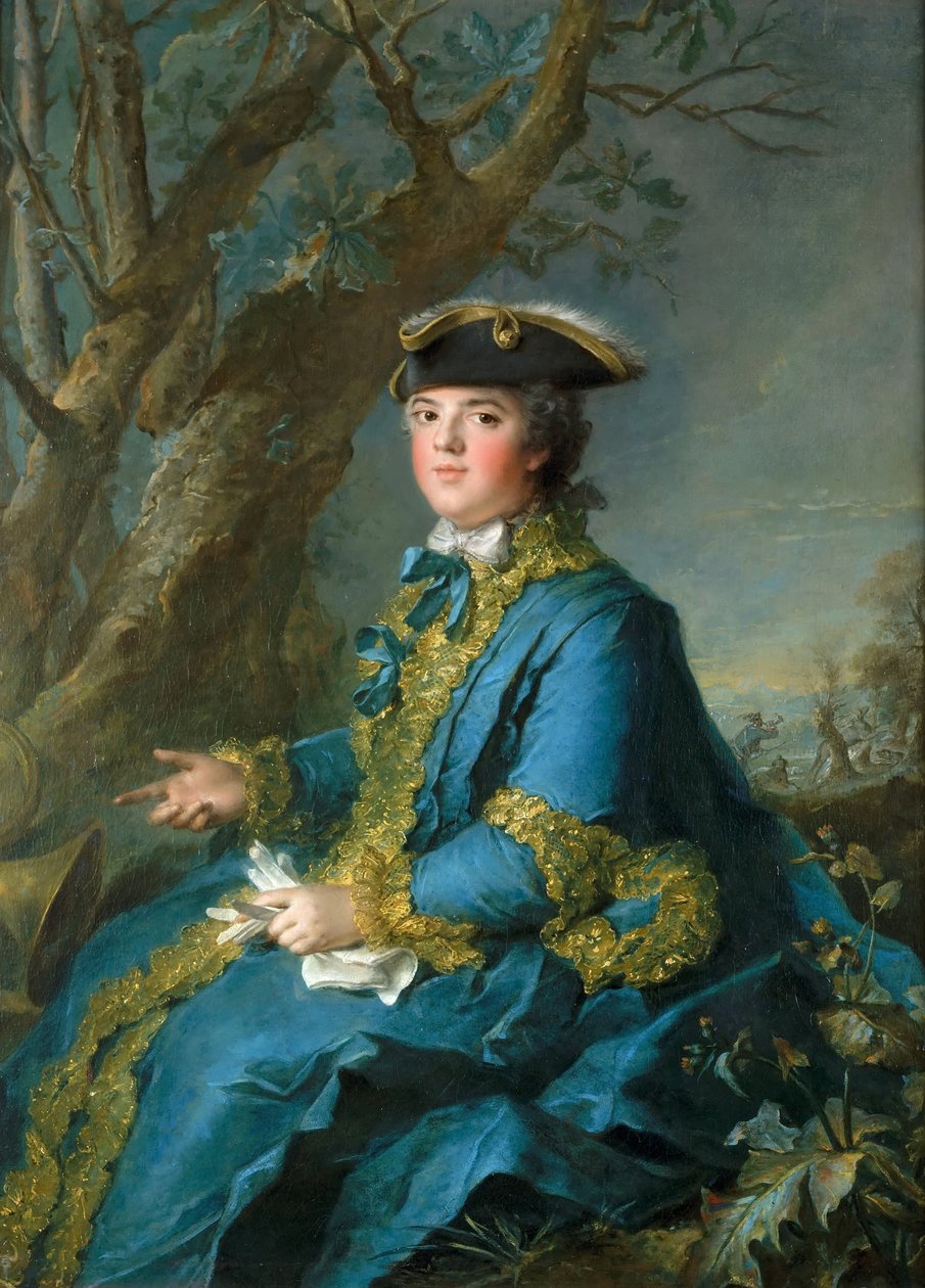 Louise Élisabeth af Frankrig 1727-1759, hertuginde af Parma af Jean Marc Nattier