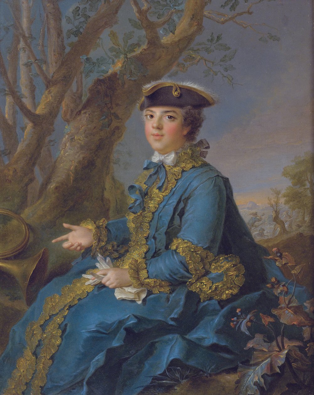 Louise Élisabeth af Frankrig 1727-1759, hertuginde af Parma, 1760 af Jean Marc Nattier