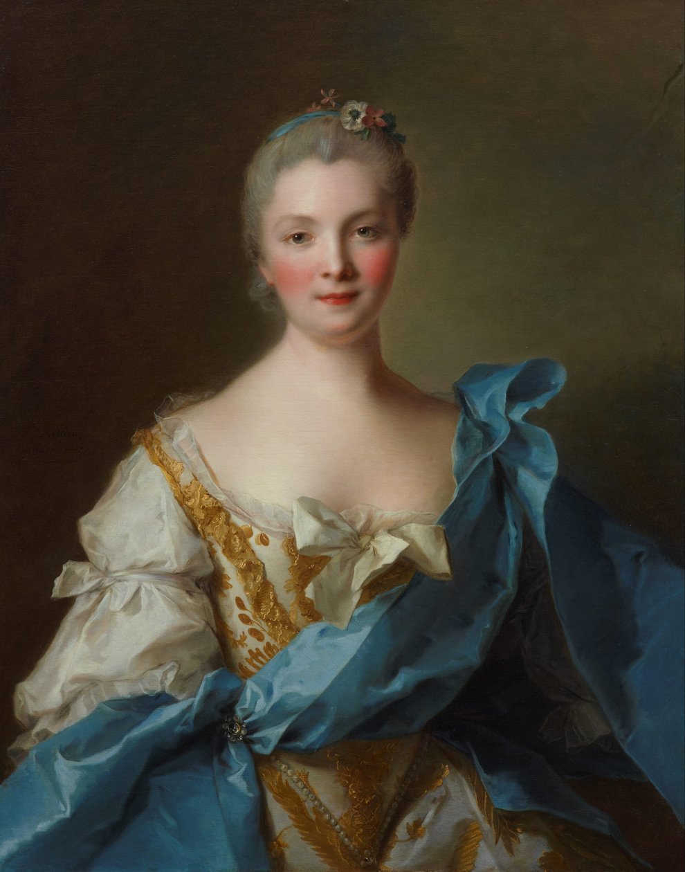 Madame de La Porte af Jean Marc Nattier