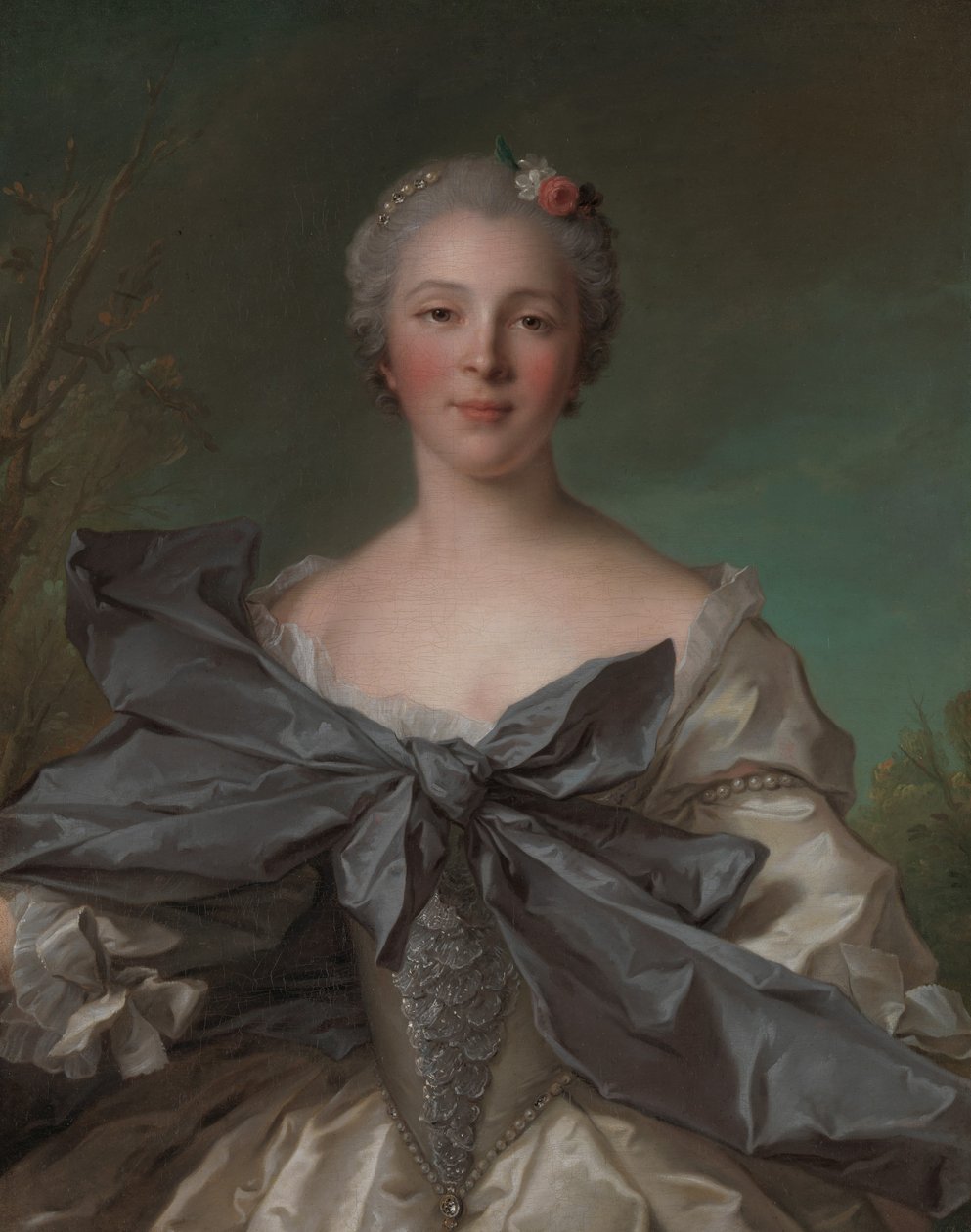 Marie Françoise de La Cropte de St. Abre, Marquise dArgence født 1714, 1744. af Jean Marc Nattier
