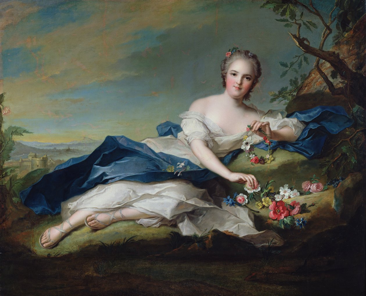 Portræt af Henriette af Frankrig, ca. 1742 af Jean Marc Nattier