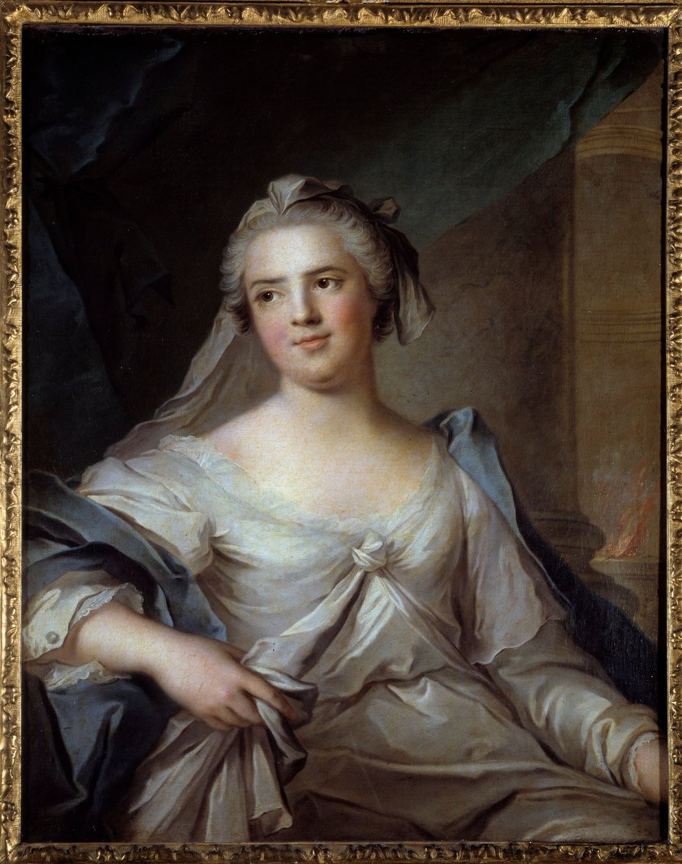 Portræt af Madame Henriette af Frankrig (1727-1752), datter af Ludvig XV, i vestalmaleri af Jean Marc (Jean-Marc) Nattier (1685-1766) af Jean Marc Nattier