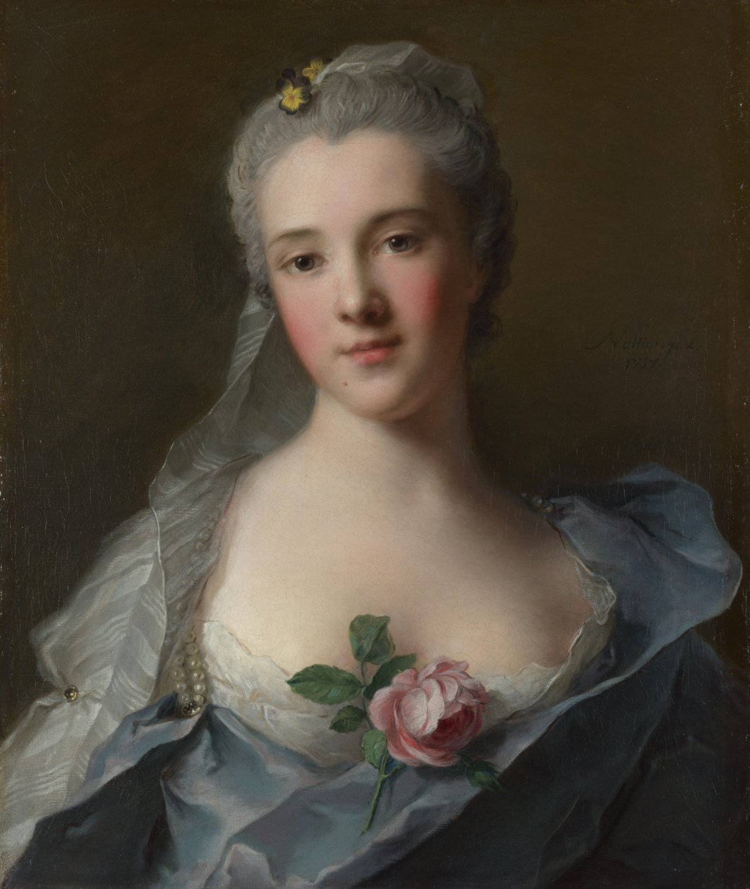 Portræt af Manon Balletti 17401776, 1757 af Jean Marc Nattier