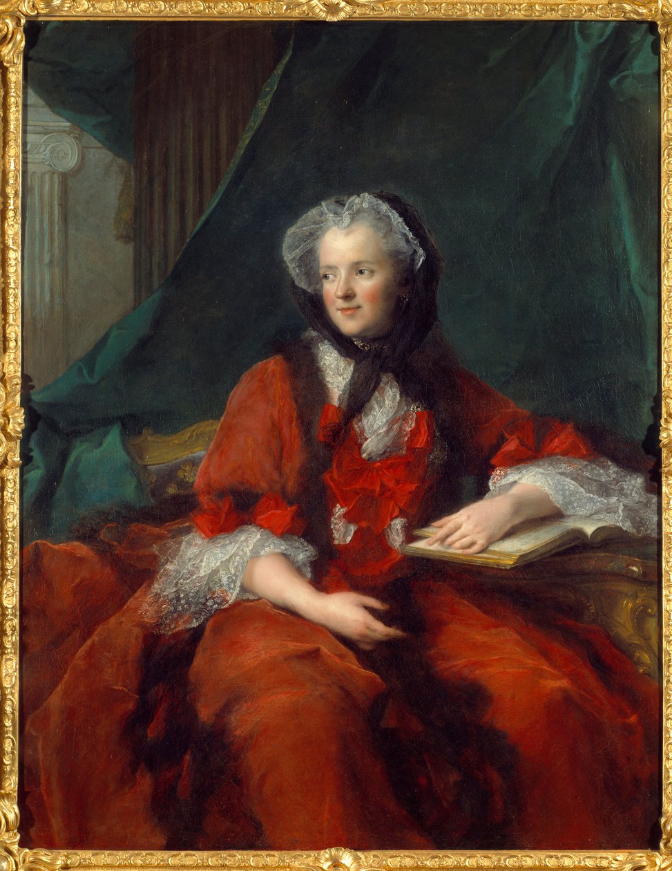 Portræt af Marie Lescszinska, dronning af Frankrig (Leczinska, Lescszinka eller Leszinka af Jean Marc Nattier