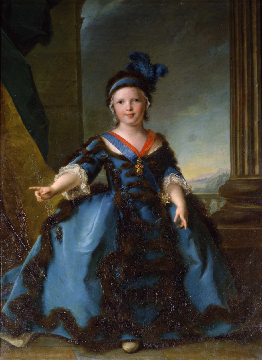 Portræt af prins Louis Joseph Xavier, hertug af Bourgogne 1751-1761 af Jean Marc Nattier