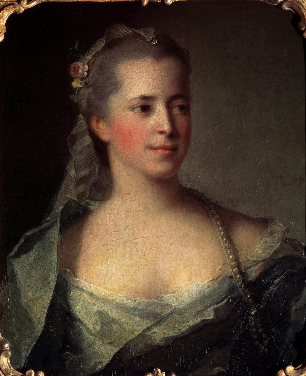 Portræt af en dame, 1757. af Jean Marc Nattier
