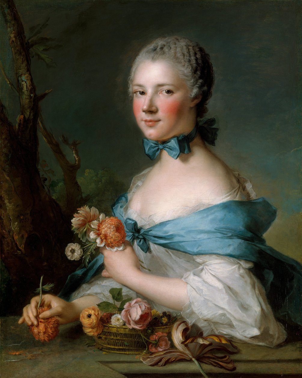 Portræt af en kvinde, 1753. af Jean Marc Nattier