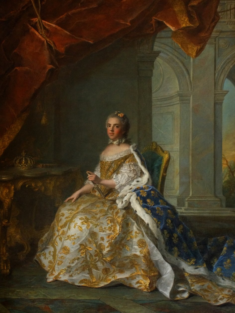 Posthumt portræt af Louise Elisabeth af Frankrig (1727-1759), hertuginde af Parma, i hofdragt af Jean Marc Nattier