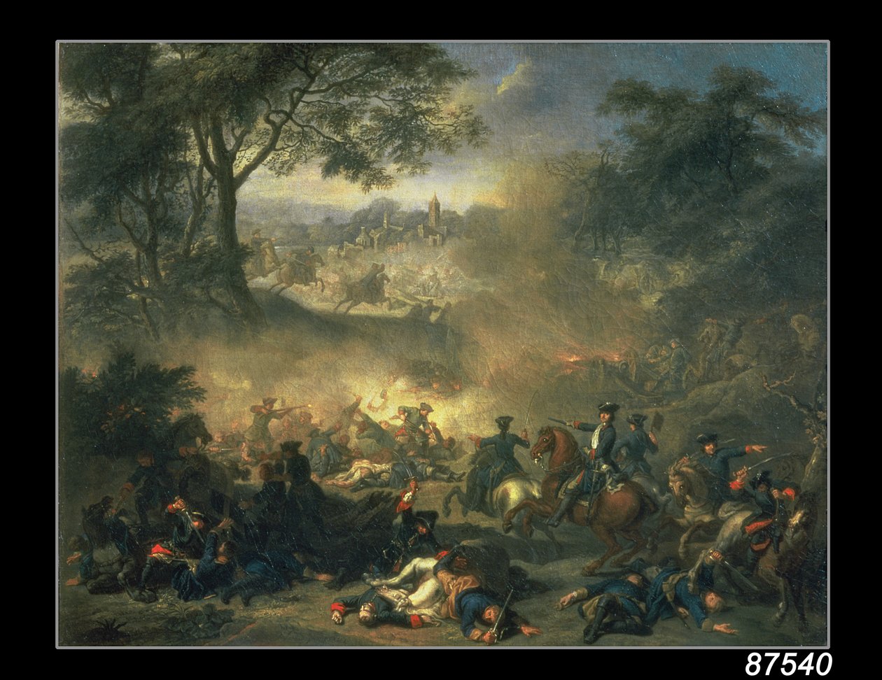 Slaget ved Poltava i 1709, 1717 af Jean Marc Nattier