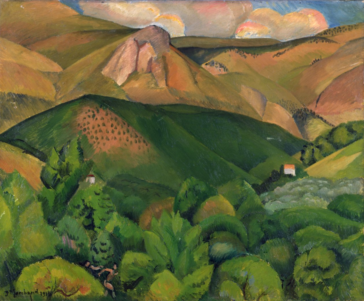 Landskab, 1916 af Jean Marchand