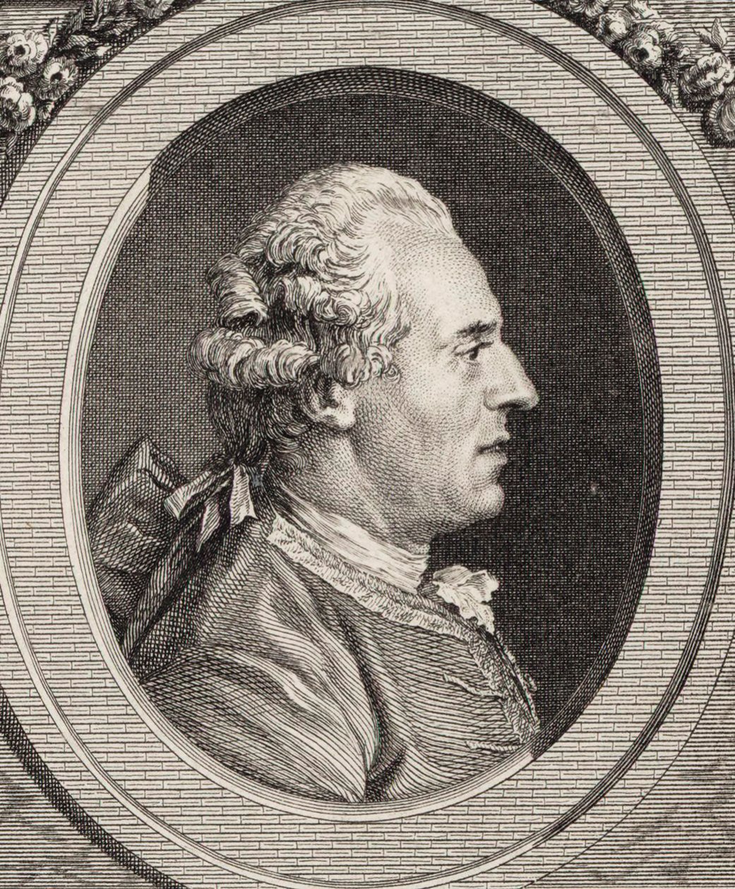 Portræt af violinisten og komponisten Jean Joseph Cassanéa de Mondonville 1711-1772. af Jean Marie Delatre