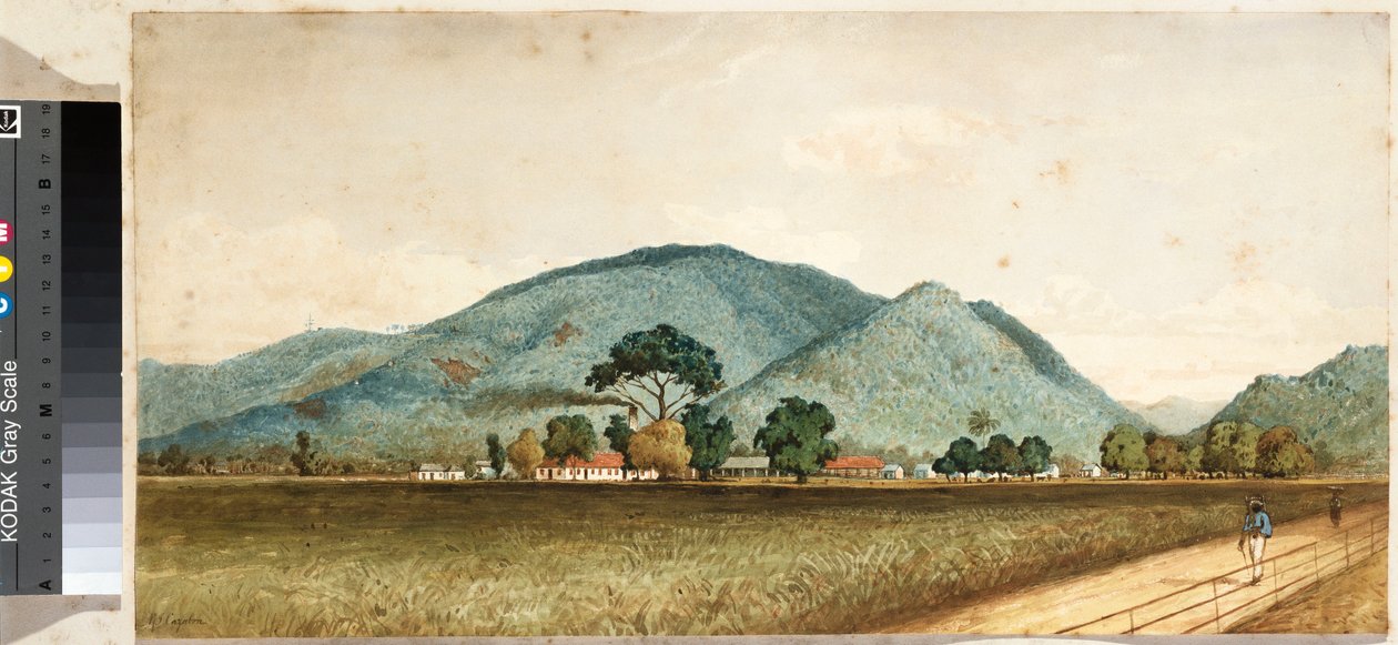 St. Clare Sugar Factory, Port of Spain, Trinidad af Jean Michel Cazabon