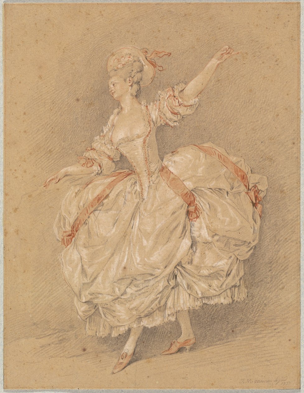 En danser af Jean Michel Moreau