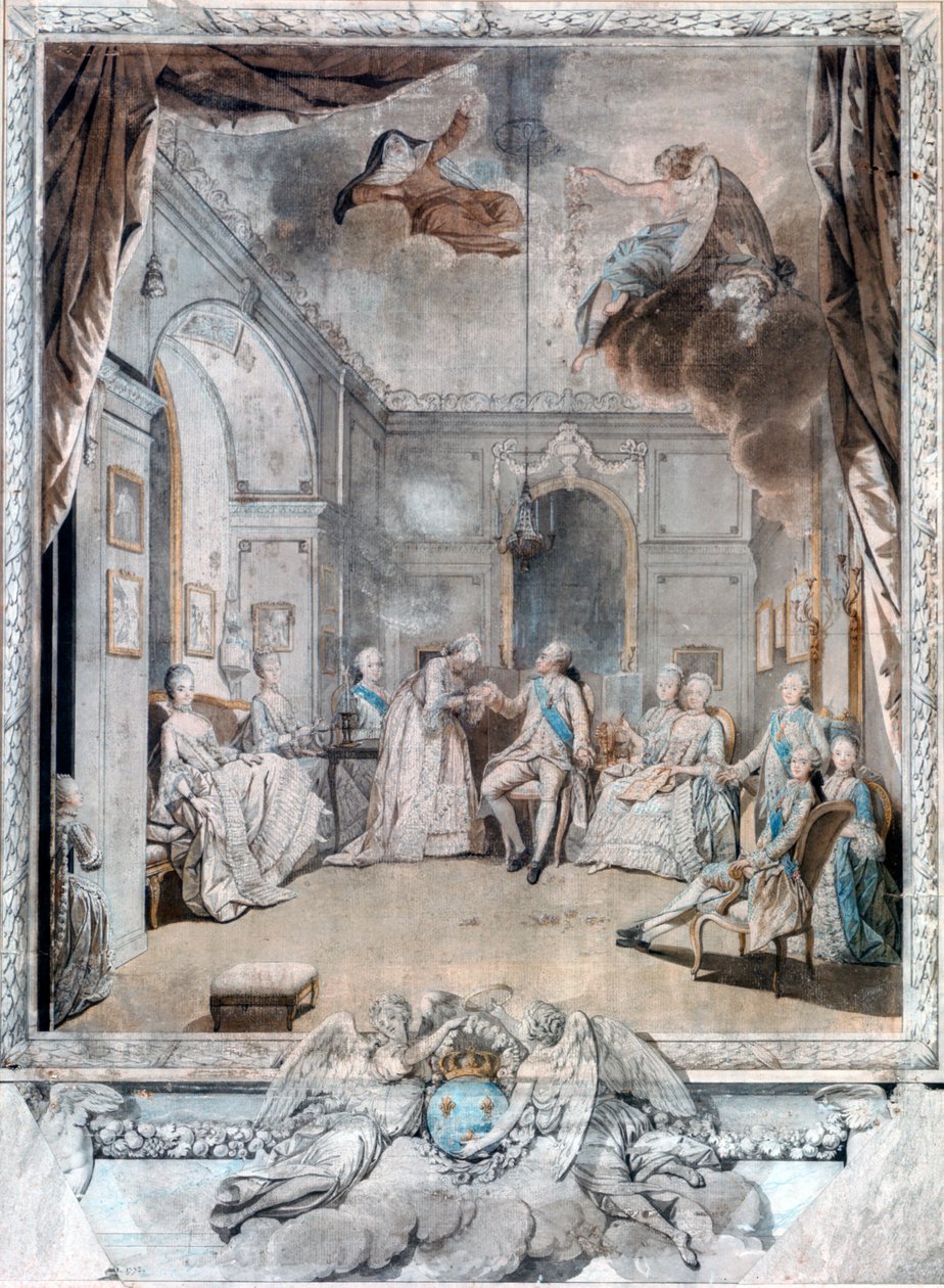 Mme Louise siger farvel til sin søn, 1772 af Jean Michel the Younger Moreau