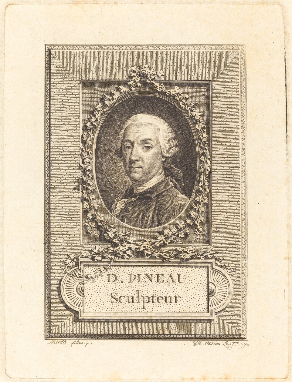 D. Pineau, Billedhugger af Jean Michel Moreau after Pierre Paul Merelle