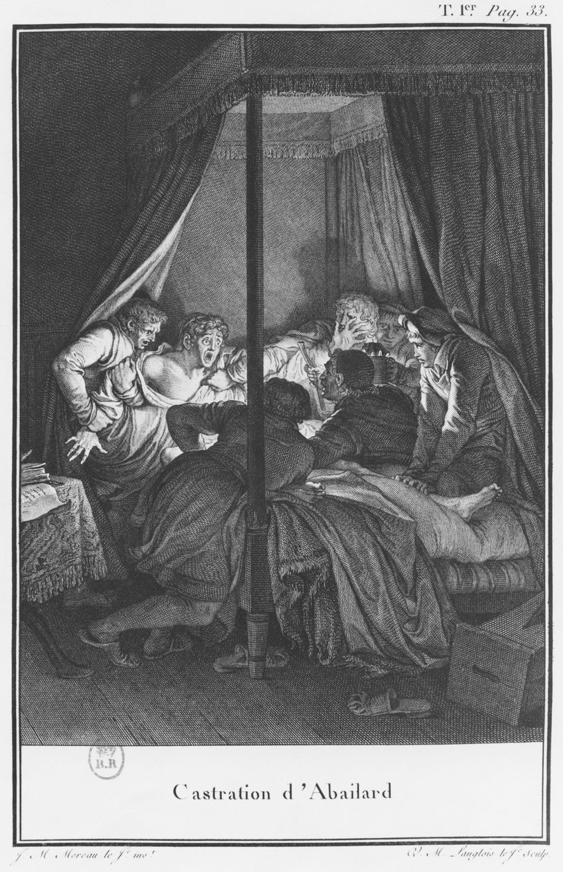 Kastrerende Abelard, illustration fra 